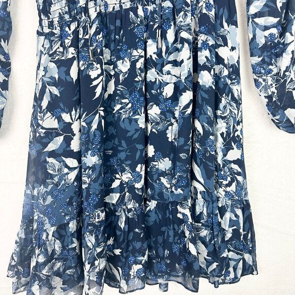 Shoshanna Alura Dress Size 8 Floral Navy Cocktail Wedding Guest - Picture 7 of 10